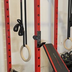 Rogue Gymnastic Wood Rings with Straps