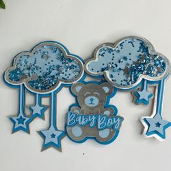 3D  Cake Toppers (Shaker) (Can Be Made For Any Occasion & Colors