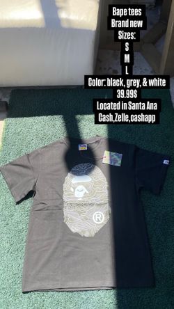 Bape tee brand new black
