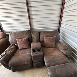 Ashley Furniture reclining sofa and loveseat set