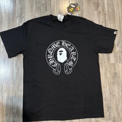 Bape x Chrome Hearts Black Tee