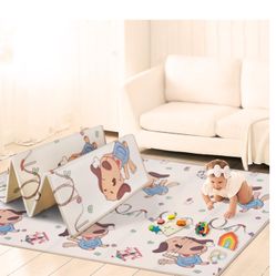 Baby Play Mat - Foldable and Waterproof, Perfect for Floor Play - Reversible and Versatile Playmat for Babies and Toddlers (79 * 51 * 0.4)new in box