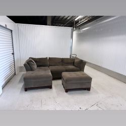 Comfy Gray Sectional Couch