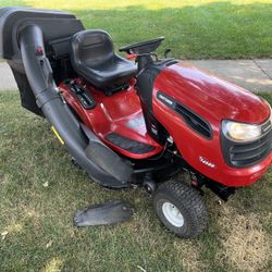 Mulching Riding Lawn Mower With Bagger System 