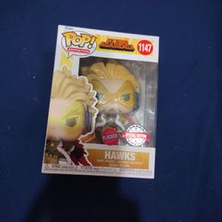 Special Edition Flocked Hawks MHA Funko Pop 