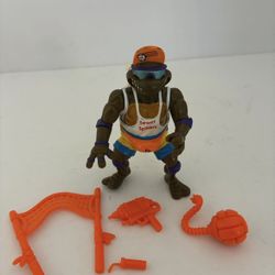Vintage TMNT Spike 'N Volley Don 100% Complete Teenage Mutant Ninja Turtles