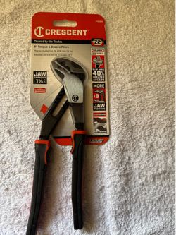 Crescent Z2 8” Tongue & Groove Pliers – K9 Jaws – New