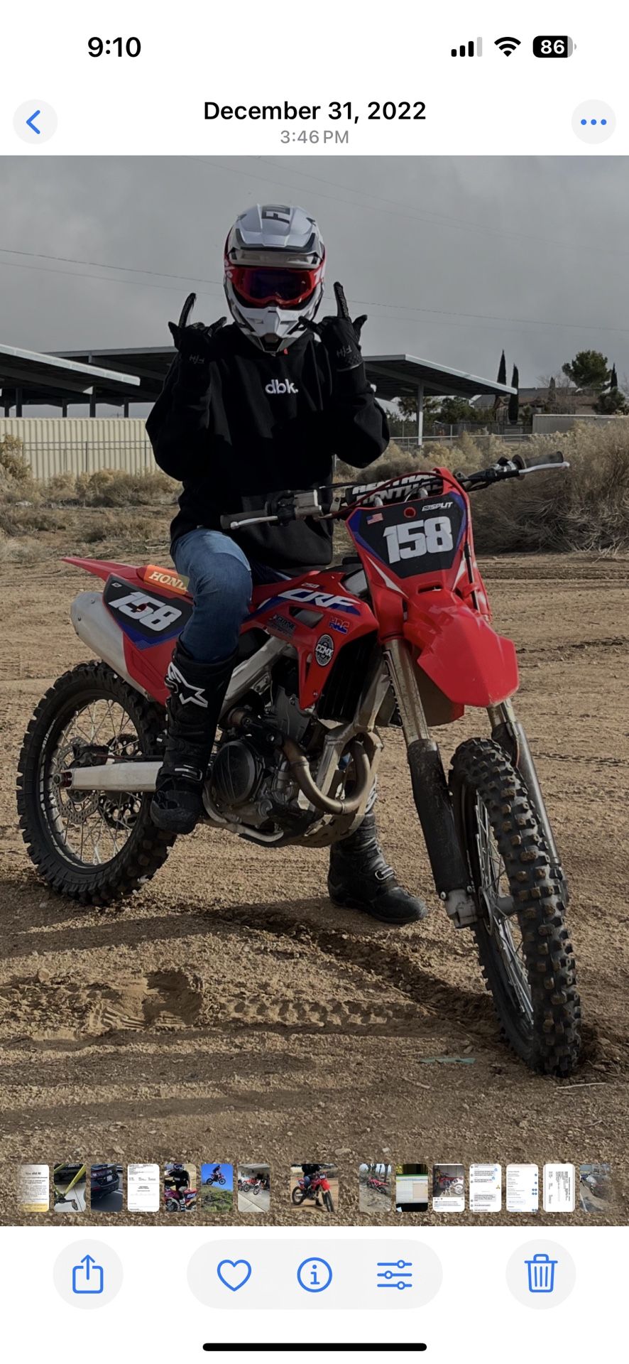 2022 Crf250r Honda