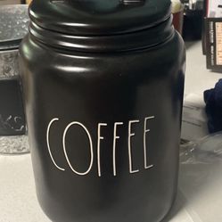 Black Coffee Canister 