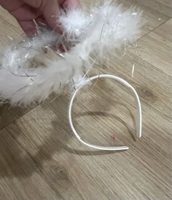 White Feather  Angel Headband