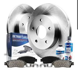 BrakesDetroit Axle - Rear Brake Kit for Chrysler Sebring 200 Dodge Avenger Caliber Jeep Compass Patriot Mitsubishi Lancer Replacement Disc Brakes Roto