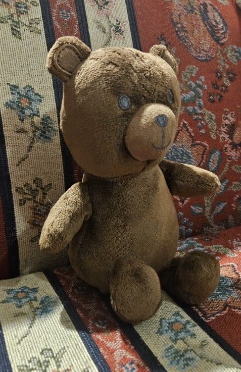 H & B BABY VISION CHOCOLATE BROWN TEDDY BEAR SOFT PLUSH ANIMAL TOY 10"