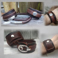 Uniquely Crafted Leather Bracelets For Women & Men