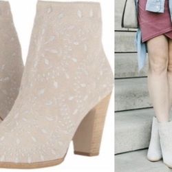 Matisse Springfield Suede Embroidered Booties US 7.5