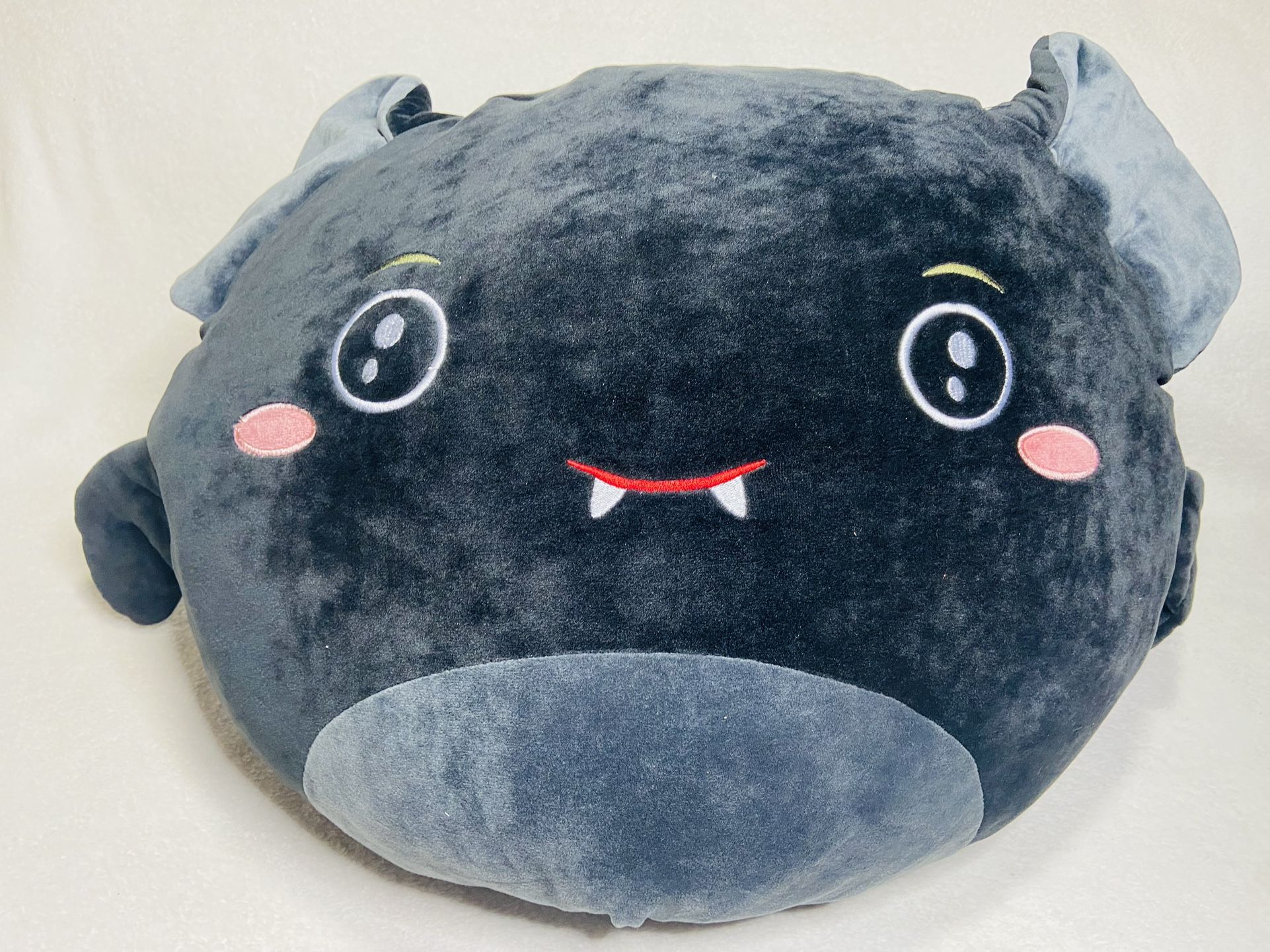 16” Big Halloween Squishy Black Bat Plushie