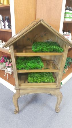 Vintage birdhouse shelf/wine rack