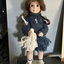Hand Painted Porcelain Doll