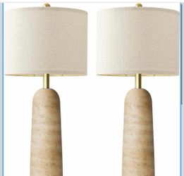 Natural beige lamp set 2