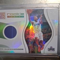 SGA rookie Game Worn Patch