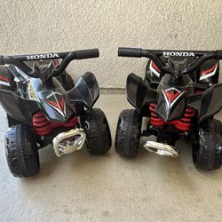 2 Honda ATV road Power Wheel—6 Volt Battery For Toddler