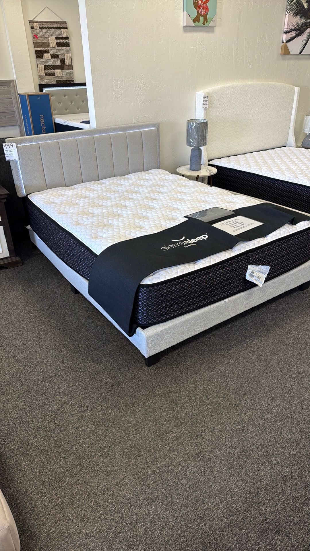 Queen Platform Bed frame With LED