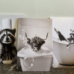 Bathroom Canvas Wall Decor