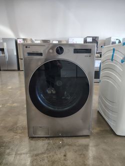 LG 5.0 cu.ft.LG Mega Capacity Smart Front Load Electric All-in-One Washer Dryer Combo  WM6998HVA