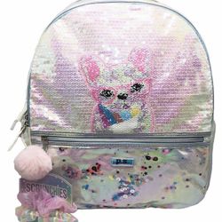 Kids 16” School Friendship Backpack With Hair Scrunchies/new