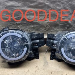 OH132 Fit 07-14 Toyota FJ Cruiser LED Bar Headlight Light Lamp Pair 