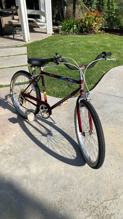 Vintage Beach Cruiser, Mountain Bike, 5speed, Survivor, Original Paint and Decals, 1980 , Totally 80s, Barefoot Pedals, Located in LaHabra