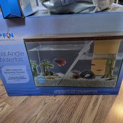 Top Fin Split Angle Waterfall  Aquarium