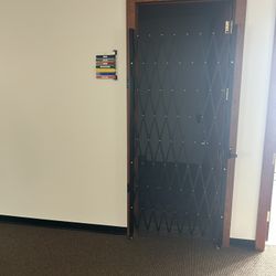 Security gated door for office or home use