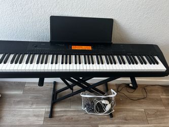 Casio CDP-200R piano with stand and cords