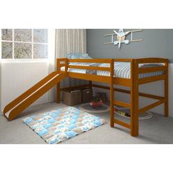 Slide wood Bunkbed