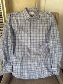 Nordstrom rack plaid shirt for men. Size 16.5 (32/33) L. Trim fit
