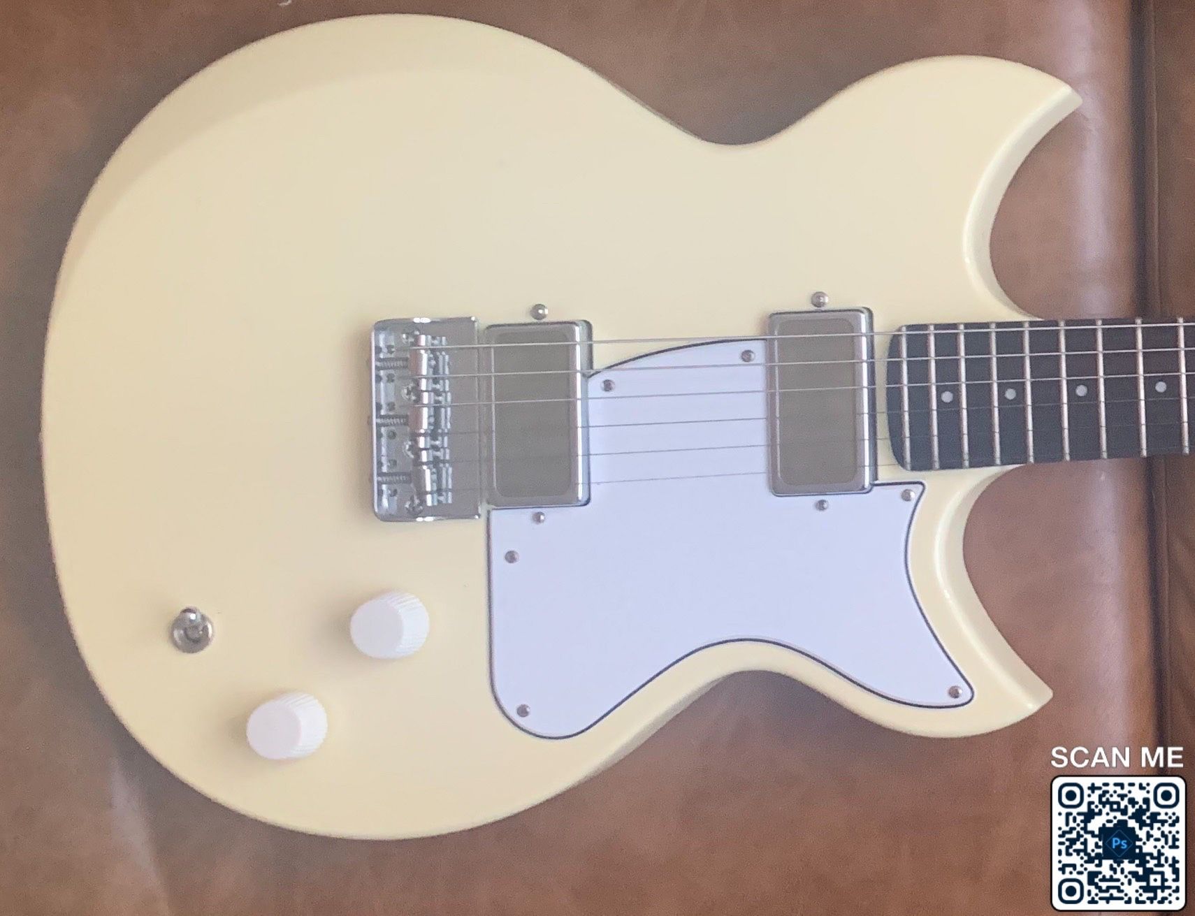 Harmony Guitars Rebel - Pearl White Nitro - Made In USA - W/ Gig Bag