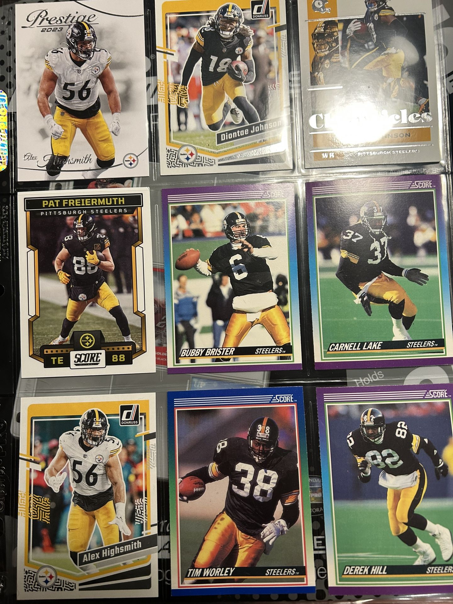 Pittsburgh Steelers football cards