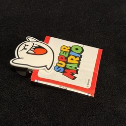 Super Mario Ghost Clip (Nintendo + Kinder Joy Egg Toy) Boo Paper Clip, Kinder Joy Super Mario Collection