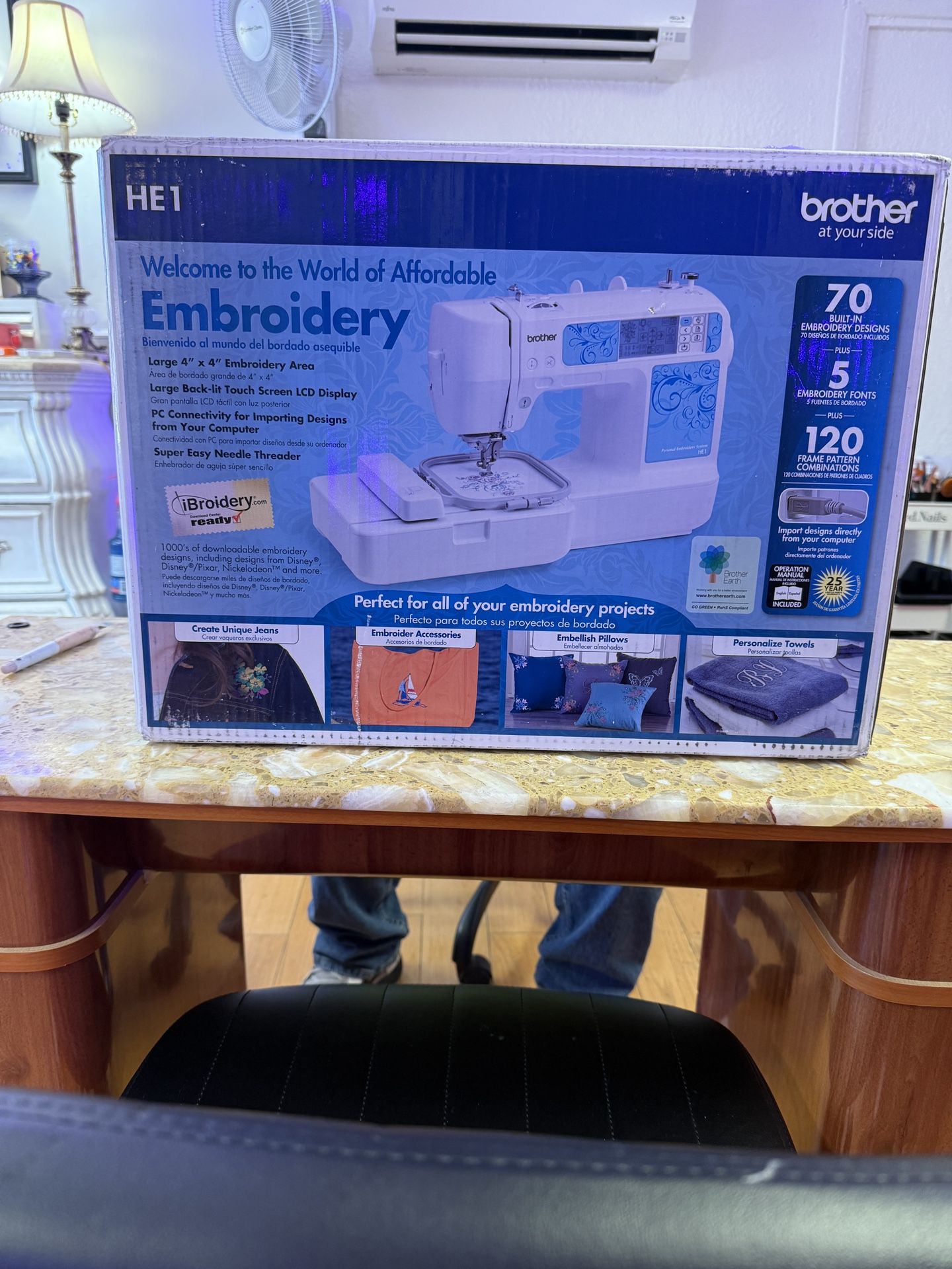 Brother HE1 Embroidery Machine New In The Box