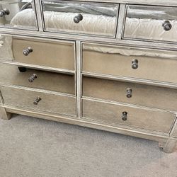 PIER 1 HAYWORTH MIRRORED 9 DRAWER DRESSER