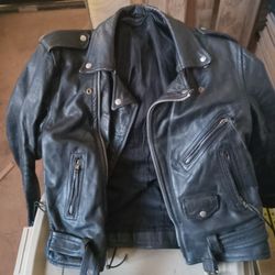 Small Leather Jacket And Pants