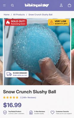 Snow Crunch Slushy Ball