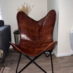 Leather Butterfly Chair