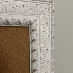 Peg Board White Frame 