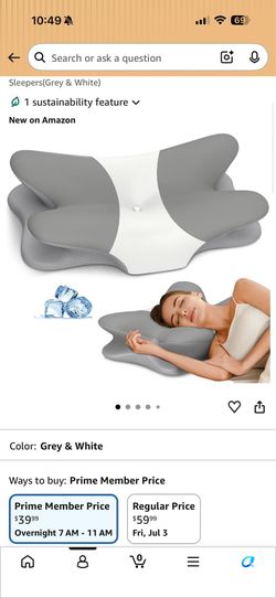 New Cervical Pillow for Pain Relief - Neck Pillow Ergonomic Side Sleeper Pillow, Cooling Memory Foam Pillows, Contour Pillow for Reading & Bed Rest Pi