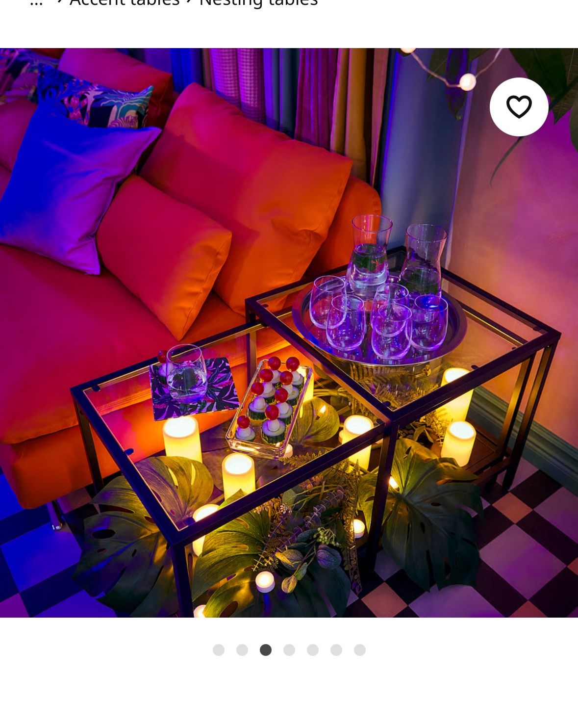 Glass Nesting Coffee Table