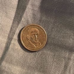 Thomas Jefferson Gold Coloured Coin