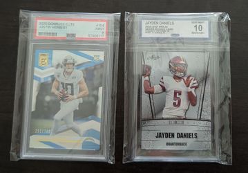Justin Herbert PSA Jayden Daniels MGT