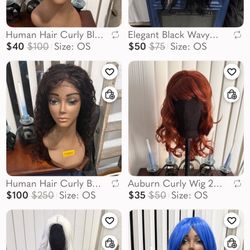 Wigs wigs Wigs ! Synthetic  & Human Hair 
