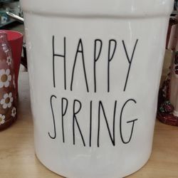 Rae Dunn Happy Spring Ceramic Jar